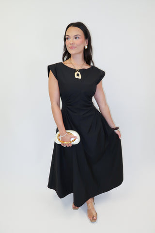 Keep It Sleek Fitted Waist Midi Dress