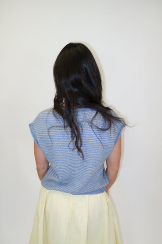 Seaside Stripe Sleeveless Sweater