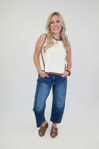 Take The Scenic Route Sleeveless Swing Top