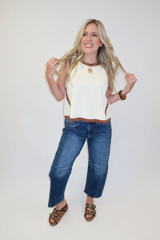 Take The Scenic Route Sleeveless Swing Top