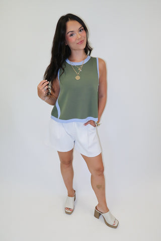 Take The Scenic Route Sleeveless Swing Top
