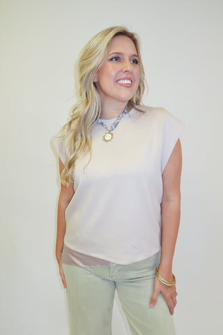 Keep It Moving Ribbed Cap Sleeve Knit Top