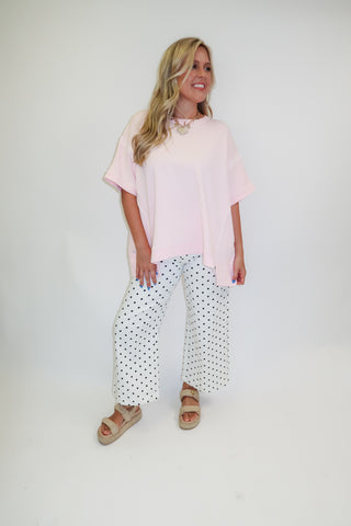 Morning Coffee Exposed Seam Top