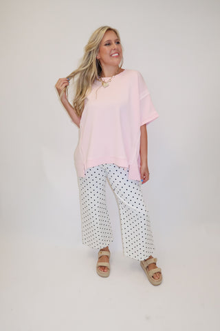 Morning Coffee Exposed Seam Top