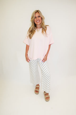 Morning Coffee Exposed Seam Top