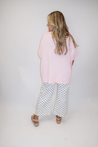 Morning Coffee Exposed Seam Top