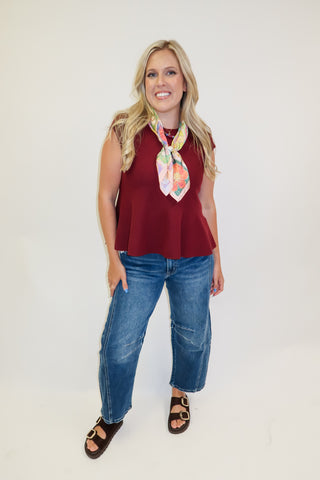 Better Together Sleeveless Knit Swing Top