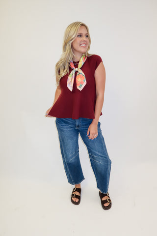 Better Together Sleeveless Knit Swing Top