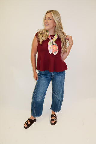 Better Together Sleeveless Knit Swing Top