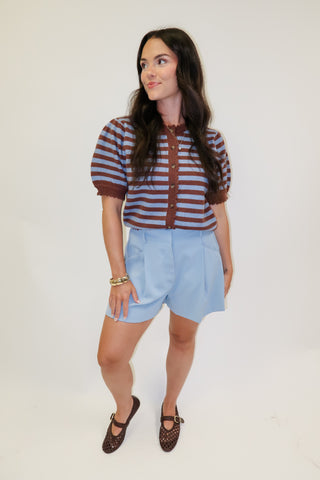 Out And About Two Tone Stripe Cardigan