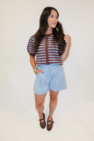 Out And About Two Tone Stripe Cardigan