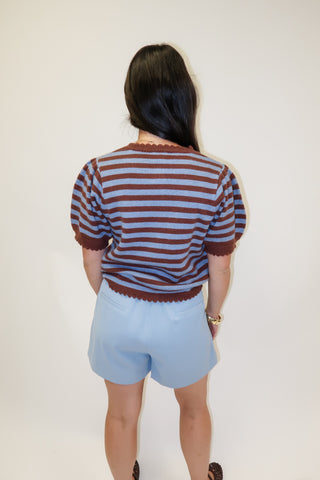 Out And About Two Tone Stripe Cardigan