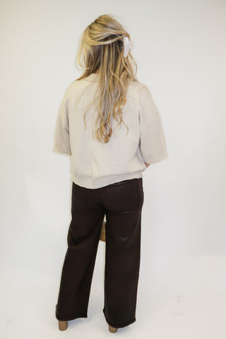 Front Porch Boxy Button Front Cardigan