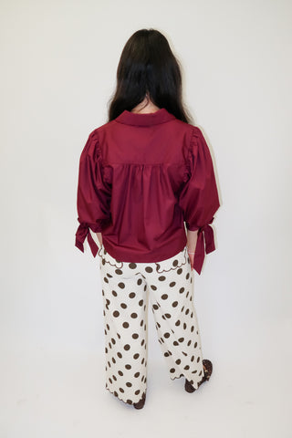 Scallop Polka Dot Pants