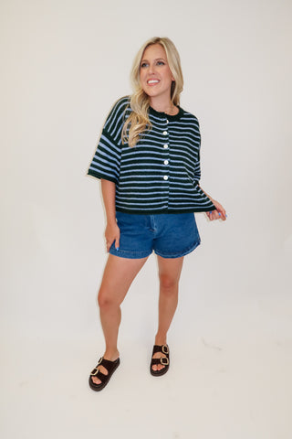 Pinch Me Two Tone Stripe Cardigan