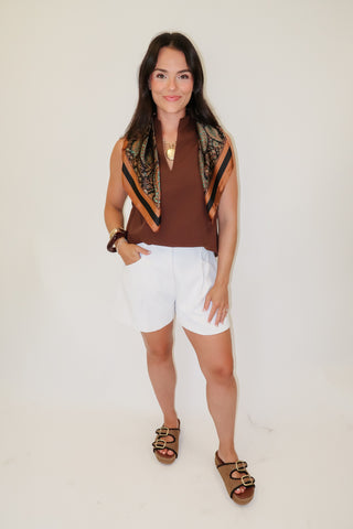 In Good Taste Wide Hem Sleeveless Top
