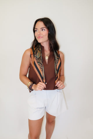 In Good Taste Wide Hem Sleeveless Top
