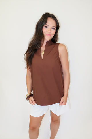 In Good Taste Wide Hem Sleeveless Top