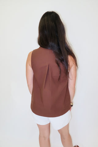 In Good Taste Wide Hem Sleeveless Top
