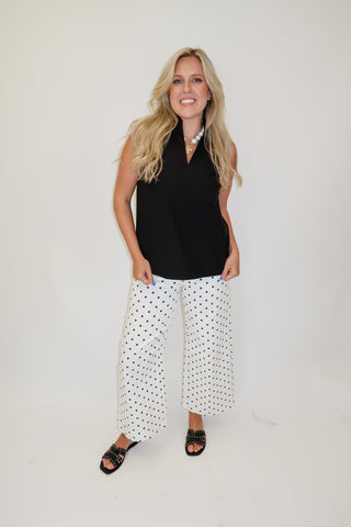 In Good Taste Wide Hem Sleeveless Top