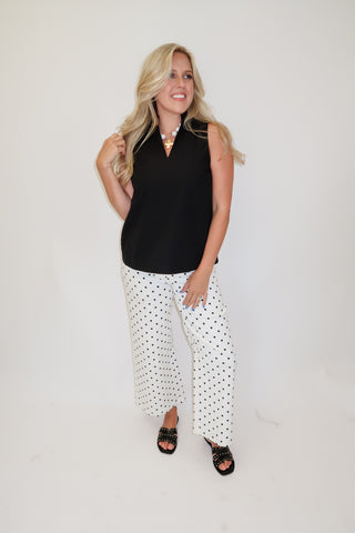 In Good Taste Wide Hem Sleeveless Top