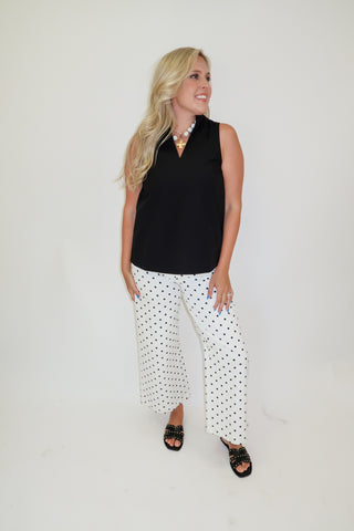 In Good Taste Wide Hem Sleeveless Top