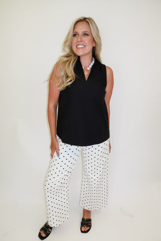 In Good Taste Wide Hem Sleeveless Top