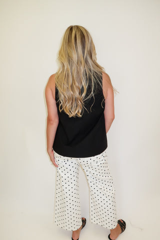 In Good Taste Wide Hem Sleeveless Top