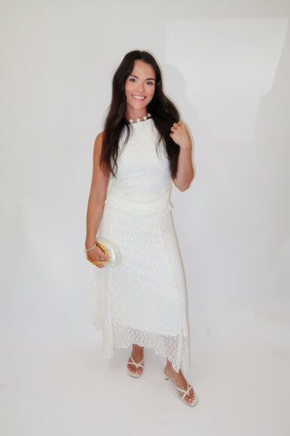 Midnight Romance Sleeveless All Lace Top