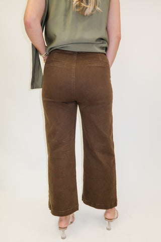 Downtown Days Stretch Pants with Hardware Pocket Trim