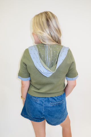 Coastal Keepsake Scarf Detail Sweater Top