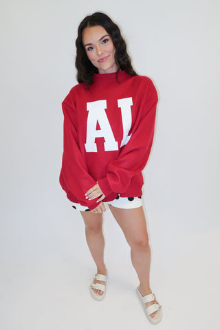 Roll With It Reversible Alabama Sweatshirt - The Pink Tulip Clothing