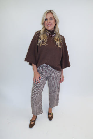 Coffee Run Mock Neck Sweater - The Pink Tulip Clothing