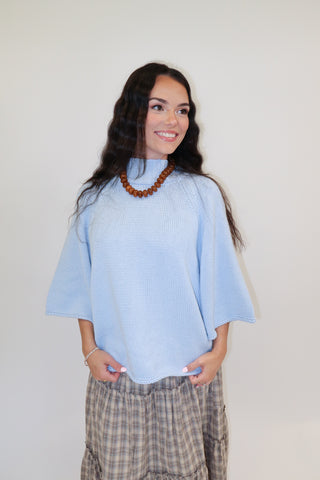 Coffee Run Mock Neck Sweater - The Pink Tulip Clothing