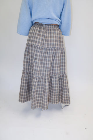 Autumn Lane Plaid Midi Skirt - The Pink Tulip Clothing