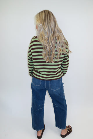 Sunday Stroll Stripe Cardigan - The Pink Tulip Clothing