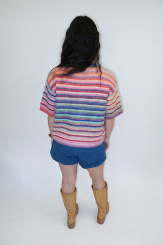 Color Story Patchwork Cardigan - The Pink Tulip Clothing