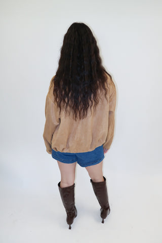 Worth the Drive Faux Suede Jacket - The Pink Tulip Clothing