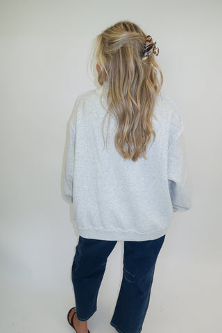 Saturday in Auburn Striped Sweatshirt - The Pink Tulip Clothing