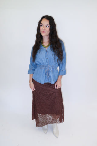 Plans Pending Drawstring Waist Top - The Pink Tulip Clothing