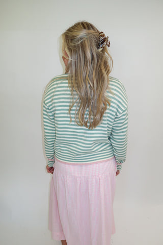 Cotton Candy Stripe Cardigan - The Pink Tulip Clothing