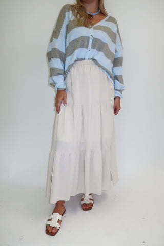 Easy Escape Tiered Midi Skirt - The Pink Tulip Clothing