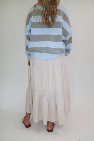 Easy Escape Tiered Midi Skirt - The Pink Tulip Clothing