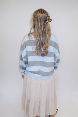 Boardwalk Stripe Cardigan - The Pink Tulip Clothing