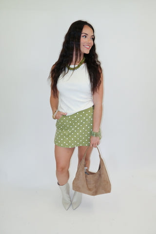 Weekend Match Polka Dot Skort - The Pink Tulip Clothing