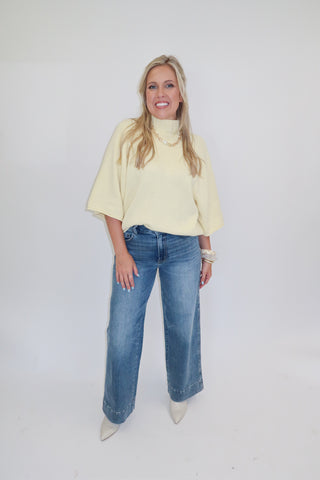 Coffee Run Mock Neck Sweater - The Pink Tulip Clothing