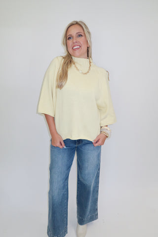 Coffee Run Mock Neck Sweater - The Pink Tulip Clothing