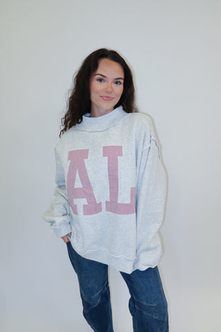 Sweet Home Striped Sweatshirt