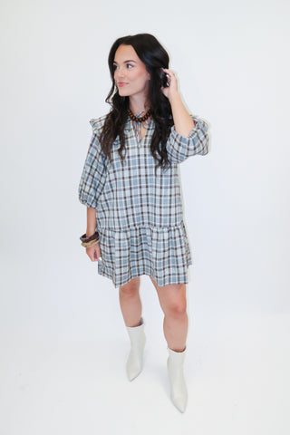 Call It Even Plaid Romper