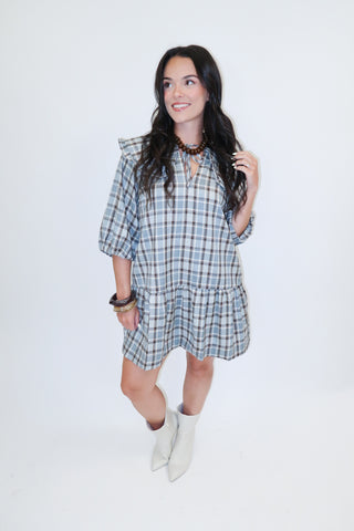 Call It Even Plaid Romper